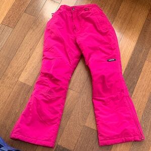 Lands' End Kids Fuchsia Snow Pants